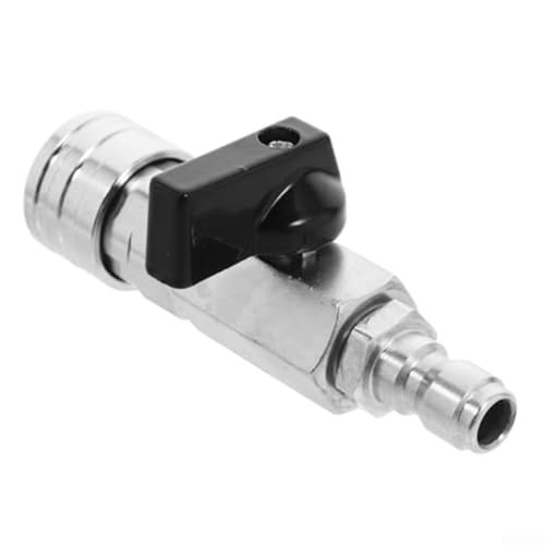 HpLive 1/2 Stück Hochdruck Kugelhahn Anschluss für Hochdruckreiniger, Edelstahl Schnellkupplung Wasserhahn Adapter mit Durchflussregelung(1pc) von HpLive