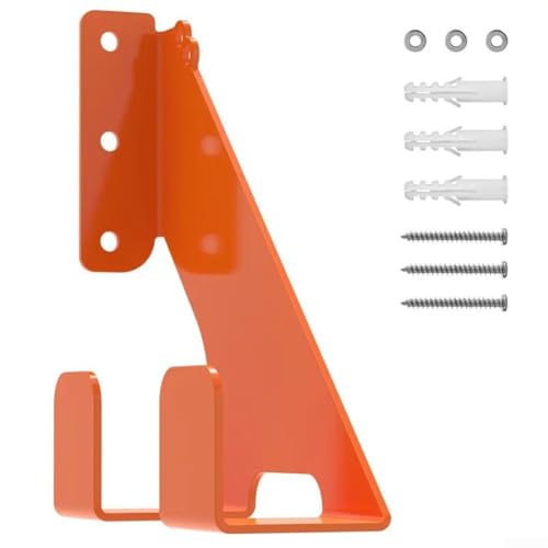 HpLive 1/2 Stück Stahl Kettensägen-Wandhalter, Schwerlast Aufbewahrungssystem für Garage & Werkstatt, mit Doppelhaken bis 68 kg(1pc) von HpLive