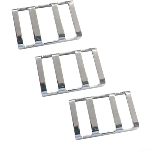 HpLive 1/3 Stück Edelstahl Balkenschnalle 48×32mm für Schwimmbadabdeckung Montage Sicherheitsabdeckung Pool Befestigungssystem Haltegurt Ankerbaugruppe(3pcs) von HpLive
