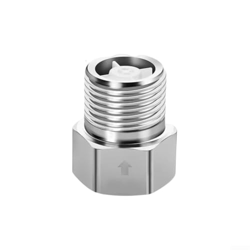 HpLive 10 Stück Rückschlagventil Einwegventil G1/2 Edelstahl Innengewinde Außengewinde Toilette Wasserhahn Rückflussverhinderer(Silver) von HpLive