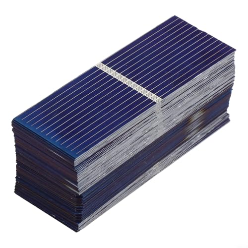 HpLive 100 Stück Polykristallines Silizium Mini Solarzellen 52x19mm 0.5V 0.17W für DIY Solarmodule Projekte von HpLive