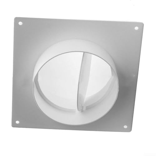 HpLive 100mm Rückluftsperre für Lüftungskanal - Rückstauklappe Adapter für Trockner Abluft System mit Rückschlagventil(Mit Ventil) von HpLive