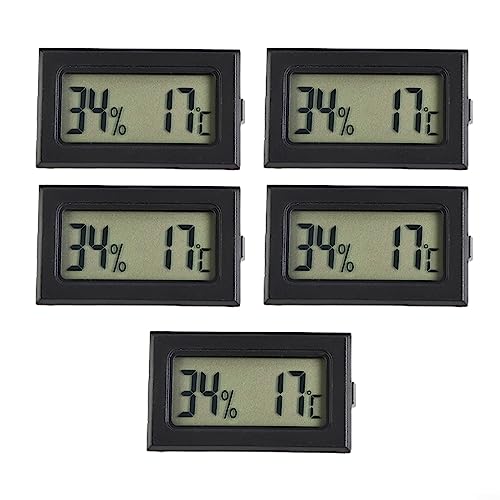 HpLive 10Stück Mini LCD Digitales Elektronisches Thermometer Hygrometer, Temperatur Hygrometer Luftfeuchtigkeit Tester, Messbereich -50℃ bis +70℃, Geeignet für Gewächshaus/Auto/Haus/Büro von HpLive