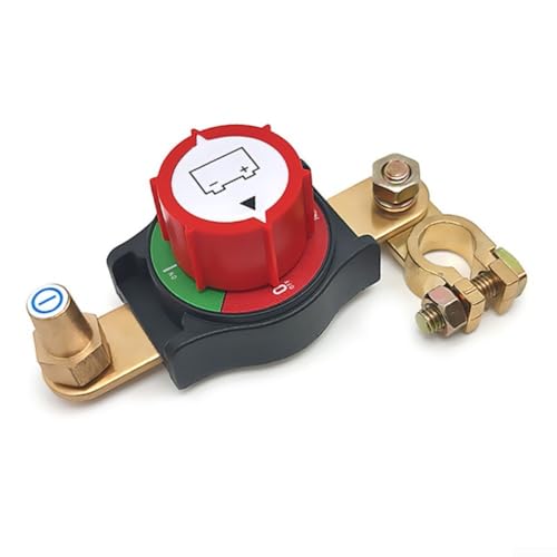 HpLive 12V-48V Batterie Trennschalter Top Post Positive Negative Terminal Auto RV Marine Boot Lkw ATV Power Cut off(Negative) von HpLive