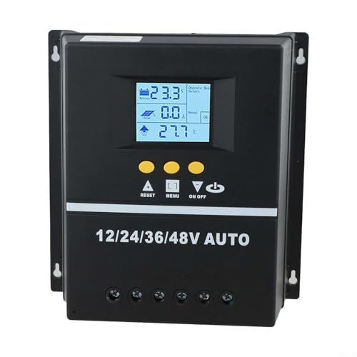 HpLive 150A MPPT Solarladeregler 12V/24V/36V/48V mit LCD-Display, Batterieregler und zwei USB-Anschlüssen(90A) von HpLive