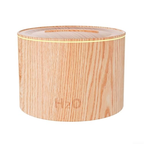 HpLive 160ML Aromatherapie Luftbefeuchter Mit Flammeneffekt LED Aroma Diffuser Ätherische Öle Raumbefeuchter(Holzmaserung) von HpLive