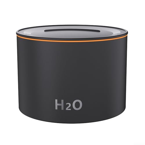 HpLive 160ML Aromatherapie Luftbefeuchter Mit Flammeneffekt LED Aroma Diffuser Ätherische Öle Raumbefeuchter(Schwarz) von HpLive