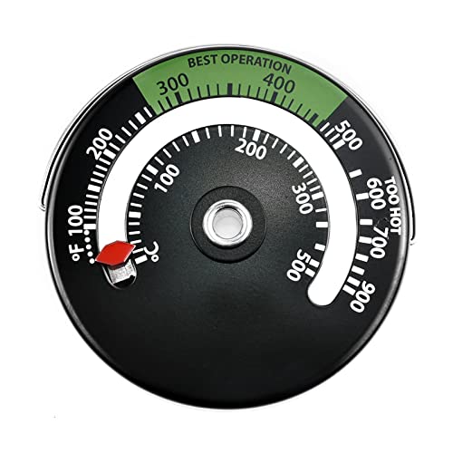 HpLive 1X Kaminofen Thermometer Magnetisch Feuer Herd Rohr Thermometer Messgerät Für Holz Log Kaminrohr Ofen Temperatur Messgerät, 0~500℃/100~900℉ von HpLive