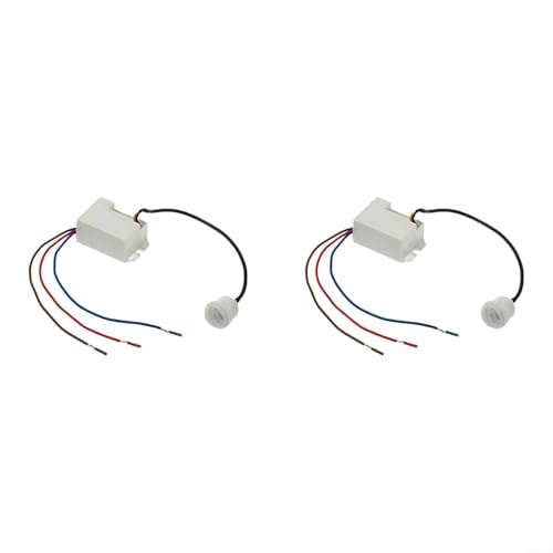 HpLive 2/4 Stück 360° Mini PIR Decken Bewegungsmelder Lichtschalter Einstellbare Empfindlichkeit Tag Nacht Zeitverzögerung Energiesparend(2pcs) von HpLive