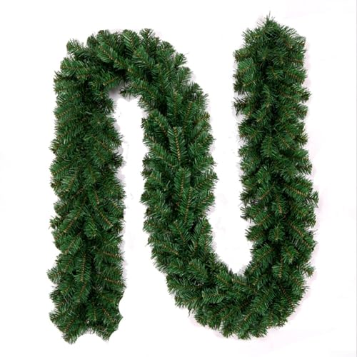 HpLive 2,7 m künstliches Weihnachts-Rattan, PVC Grün Weihnachtsgirlande Kranz für Kamin Tür Hängende Ornament, Weihnachten Kiefer Rattan Dekoration, 1691906863 HpLive 2,7 m künstliches Weihnachts-Rattan, PVC Grün Weihnachtsgirlande Kranz für Kamin Tür Hängende Ornament, Weihnachten Kiefer Rattan Dekoration, 1691906863 von HpLive