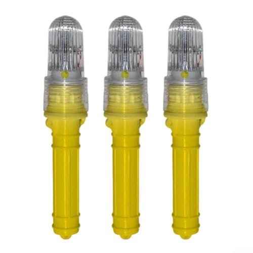 HpLive 3 Stück LED Bootssignal Nachtlicht Angelleuchte Netzkennzeichnung Automatische Fischköderlampe für Fischerboot Navigationsausrüstung(Gelb) von HpLive
