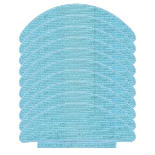 HpLive 4/10 Stück Ersatz-Wischmopp Tücher Set für BPMIO B10 Plus Staubsauger, Mikrofaser Reinigungstücher Bodenpflege(10 PACK) von HpLive