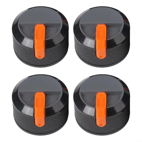 HpLive 4 Stück Grillknöpfe 58mm Durchmesser elektroplattiert Herd Zubehör Ofenknöpfe BBQ Grill Ersatzteile für Kochfeld(Orange 1) von HpLive