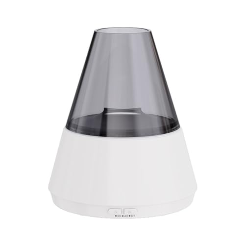 HpLive 500ml 3D Flammen Aroma Diffusor Luftbefeuchter mit LED Beleuchtung für Schlafzimmer Wohnzimmer(Weiß) von HpLive