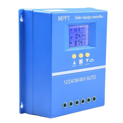 HpLive 80A/100A MPPT-Solarladeregler Solar Controller Laderegler mit LCD Display für 12V 24V 36V 48V Batterie System(80A) von HpLive