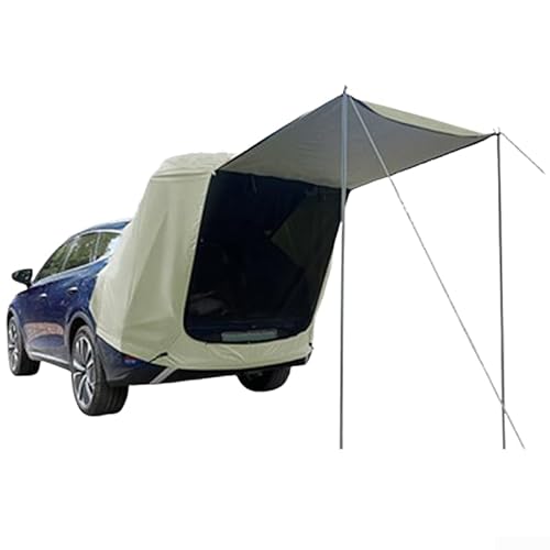 HpLive Auto Camping Sonnenschutz Zelt Heckzelt mit Magnetbefestigung für SUV MPV, Wasserdicht Moskitonetz Doppelschicht Design(SUV-mit Stützstange) von HpLive