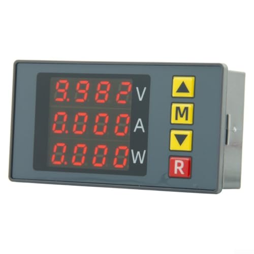 HpLive BM730 Digital Spannungs-Strommessgerät LED Leistungsmesser mit Alarmfunktion DC 7-30V Messbereich 0-100V/10A 1000W(B) von HpLive