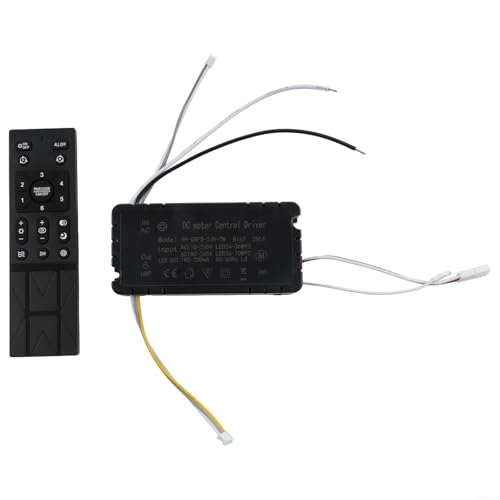 HpLive Ceiling Fan Light Switch Fernbedienung, Deckenventilator Fernbedienung Mit Dimmer 6 Geschwindigkeiten Frequenzsteuerung Lichtschalter von HpLive