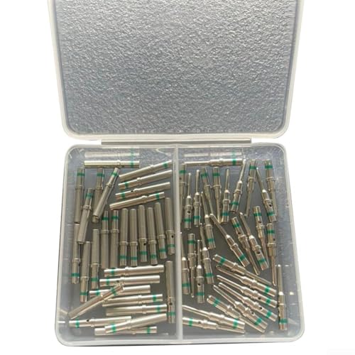 HpLive DT Steckverbinder Kontaktbausatz 16 Pin für 14-20 AWG Kabel, Kupfer Terminal Kit mit Grüner Streifenmarkierung von HpLive