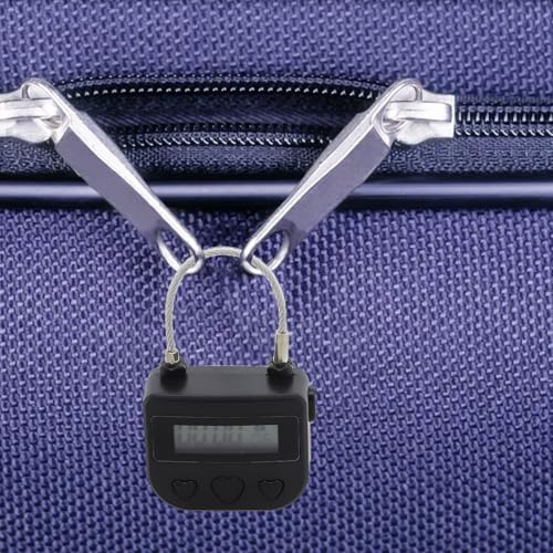 HpLive Digitale Zeitschloss，Mehrzweck-Zeitschloss Wasserdicht USB Wiederaufladbar Schalter Vorhängeschloss Teile für Verhindere Schlechte Gewohnheiten(Black) von HpLive