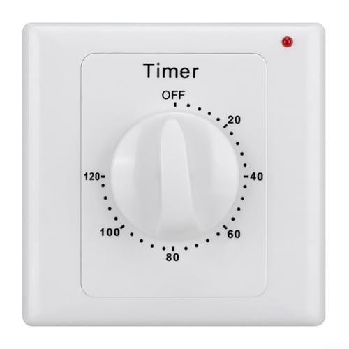 HpLive Digitaler Zeitschaltuhr Steckdose mit Countdown-Timer für Haushaltsgeräte Wasserpumpen Heizungen Klimaanlagen Ventilatoren Aquarien Router(120 minutes) von HpLive
