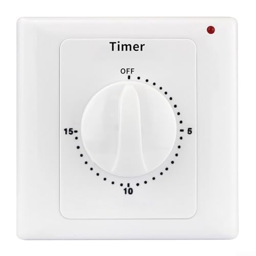 HpLive Digitaler Zeitschaltuhr Steckdose mit Countdown-Timer für Haushaltsgeräte Wasserpumpen Heizungen Klimaanlagen Ventilatoren Aquarien Router(15 minutes) von HpLive