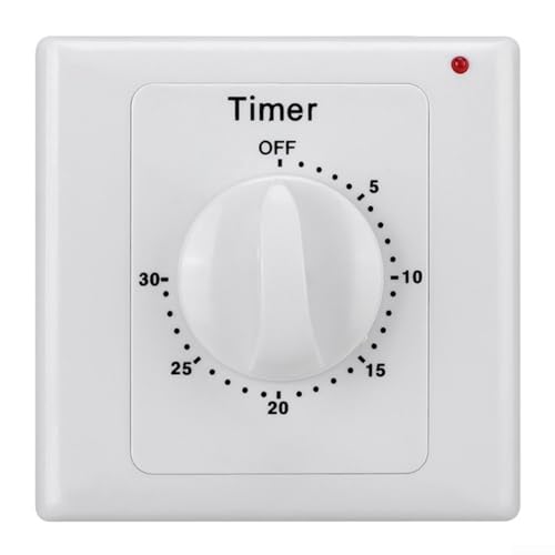 HpLive Digitaler Zeitschaltuhr Steckdose mit Countdown-Timer für Haushaltsgeräte Wasserpumpen Heizungen Klimaanlagen Ventilatoren Aquarien Router(30 minutes) von HpLive