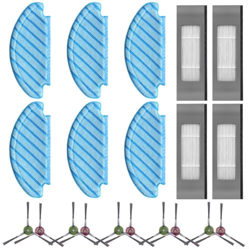 HpLive Ersatzteile für D EBOOT N10 / N10 PLUS Roboterstaubsauger mit Wischtüchern, Filtern, Seitenbürsten (B) von HpLive