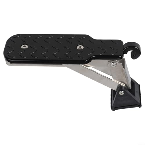 HpLive Faltbare Dachgepäckträgerstufe, 7-Gang-verstellbare Türstufe aus Aluminiumlegierung für Auto-LKW, für den Zugang zum Fahrzeugdach, 24 x 7 cm(Black) von HpLive