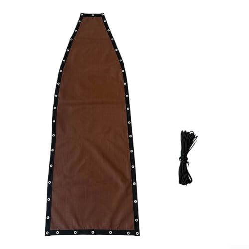 HpLive Hängesessel Ersatzbezug Textilene Schaukelsessel Ersatzstoff 64x197x23cm Kaffeebraun für Garten Terrasse(1pc without pockets) von HpLive