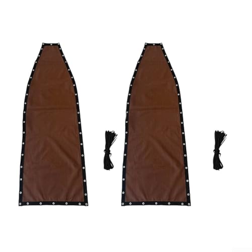 HpLive Hängesessel Ersatzbezug Textilene Schaukelsessel Ersatzstoff 64x197x23cm Kaffeebraun für Garten Terrasse(2pc without pockets) von HpLive