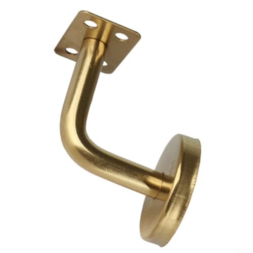 HpLive Handlaufhalter Gold Handlauf Geländer Unterstützung Wandhalter Handlaufstütze, Treppengeländer Halterung Balustrade Wand montiert(flach) von HpLive
