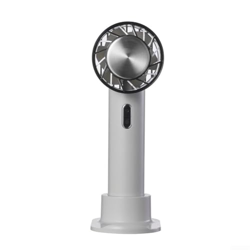 HpLive Handventilator Mit USB-C Akku 2200mAh Tragbarer Ventilator 3 Geschwindigkeitsstufen Halbleiter-Kühlung(Grey) von HpLive