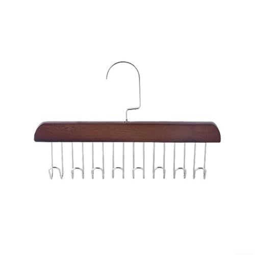 HpLive Holzfarbe Drehbarer Multifunktions-Kleiderbügel mit 8 Haken, rutschfest, Holz, für Schrank, Schlafzimmer, Kleidung, Organisation HpLive Holzfarbe Drehbarer Multifunktions-Kleiderbügel mit 8 Haken, rutschfest, Holz, für Schrank, Schlafzimmer, Kleidung, Organisation von HpLive