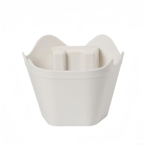 HpLive Kaffee Abklopfbehälter Rutschfeste Espresso Kaffeesatzbehälter für Zuhause mit Gebogener Form und Stabiler Basis(White) von HpLive