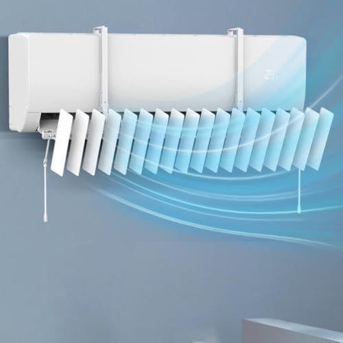 HpLive Klimaanlagen Windabweiser Verstellbarer Luftstromdeflektor Wandmontage Anti-Direkt Blasender Luftauslass mit Einstellbarer Höhe von HpLive