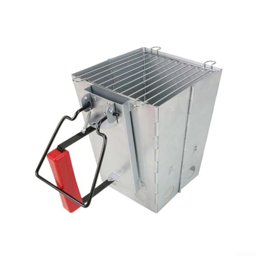 HpLive Kompakter Anzündkamin Faltbarer Grillstarter mit Thermoisoliertem Griff für Holzkohlegrill Outdoor Grillen Camping von HpLive