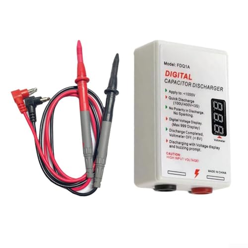 HpLive Kondensatorentlader, 1000 V DC, Schnellentladungsstift, Spannungsprüfer mit Digitalanzeige zum Schutz von Elektrikern von HpLive