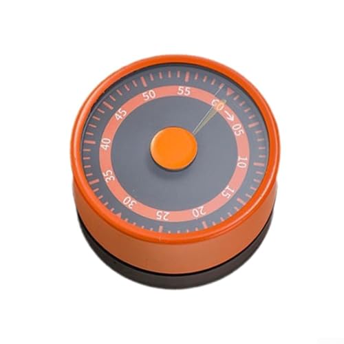 HpLive Küchentimer Magnetisch，Niedlicher Magnet Runde Form Eieruhr Timer, Küchenwerkzeuge Mechanischer Kochtimer Küchentimer(orange) von HpLive