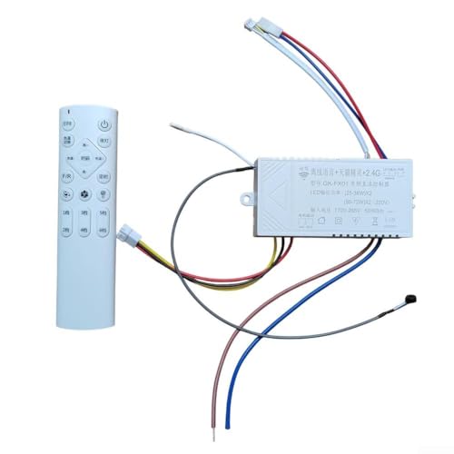 HpLive LED Deckenventilator Fernbedienung 6-Stufen Dimmer Frequenzsteuerung DC Controller Mit Lichtschalter(Offline Shaking Head) von HpLive