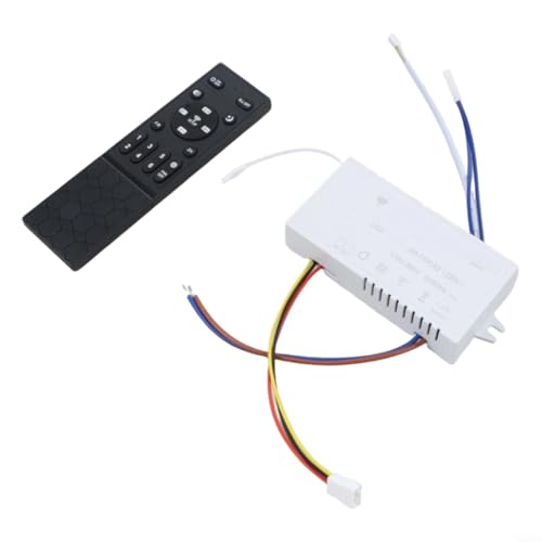 HpLive LED Deckenventilator Fernbedienung 6-Stufen Dimmer Frequenzsteuerung DC Controller Mit Lichtschalter(Shaking Head) von HpLive