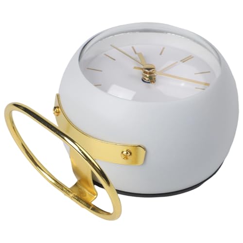 HpLive Leise Wecker mit Leuchtziffern Modern Tischuhr Analog für Schlafzimmer Studenten Büro Nachtlicht Design(White) von HpLive