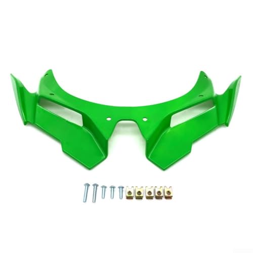 HpLive Motorrad-Frontverkleidung Winglet Aerodynamischer ABS-Spoilerschutz Kompatibel mit ZX4R ZX25R 2021-2023 Rot(Green) von HpLive