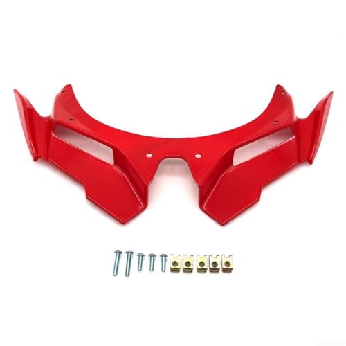 HpLive Motorrad-Frontverkleidung Winglet Aerodynamischer ABS-Spoilerschutz Kompatibel mit ZX4R ZX25R 2021-2023 Rot(Red) von HpLive