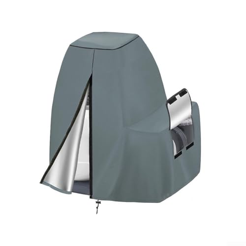 HpLive Poolpumpen Abdeckung für Sandfilter 65,8x62x71,9cm Wasserdicht Oxford Schutzhülle mit Reißverschluss für 30-40cm Filterpumpen(Grau) von HpLive