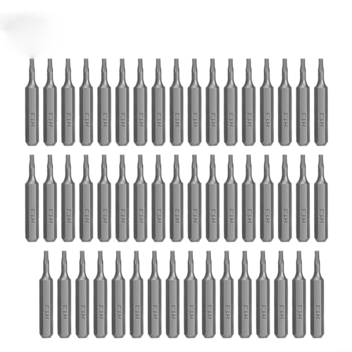 HpLive Sechskant-Schraubendreher-Bits, 50 Stück, 4 mm, Sechskantschaft, Batch-Kopf-Werkzeuge (H3,5) von HpLive