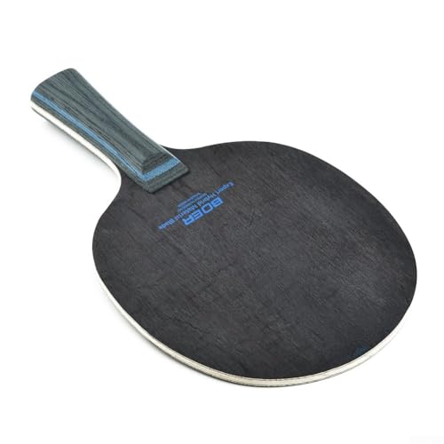 HpLive Tischtennis-Schlägerblatt Carbon Fiber & Aryl Group Fiber 7-Schicht Holz für Ping Pong Schläger Langgriff Horizontaler Griff(Lang) von HpLive