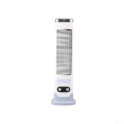 HpLive USB Tischventilator Auto Büro Desktop Turmlüfter Leise Energiesparend mit LED-Beleuchtung, Weiß(Plug-in-Version) von HpLive