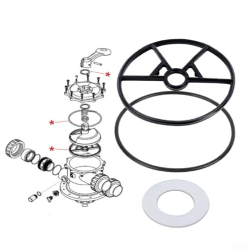 HpLive Ventil-Dichtungs-O-Ring SP0714T für Vari-floXL Ventil-Reparatursatz 1-1/2 Spinnendichtung für Schwimmbadfilter(A-2 set) von HpLive