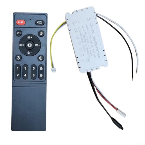 HpLive Ventilator Deckenlampe Fernbedienung Controller 6 Geschwindigkeiten Stufenlose Dimmung mit Infrarot-Steuerung(without air guide) von HpLive